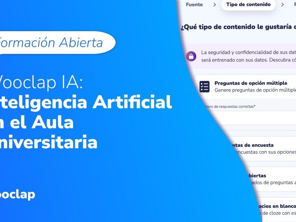 Formación abierta: Inteligencia Artificial en el aula universitaria